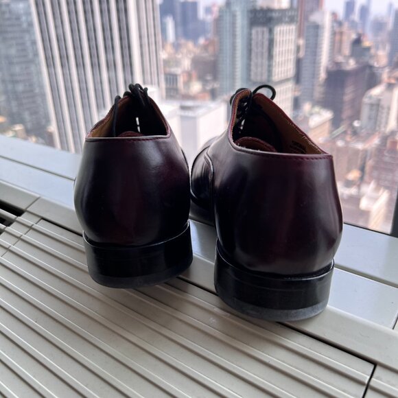 Paul Evans Cagney Cap-Toe Oxford – Oxblood Italian Leather (Size 6.5 / Fits US 8